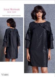 Choisissez parmi des centaines de. Patron Vogue 1601 Robe Droite Manches 3 4 Volantees