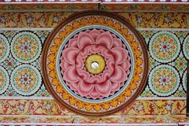 Temple Ceiling Flower Jpg 600 400 Temple Art Temple Design Sri Lankan