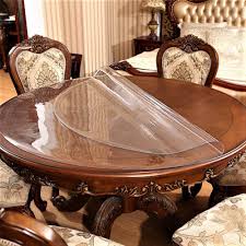 Create a polished look while protecting your furniture for holidays or parties. Buy 42 Inch Diameter Round Furniture Clear Plastic Cover Tablecloth Protector Coffee Dining Conference Table Top Wipeable Protective Pad Office Desk Side Tabletop Topper Cover Soft Glass Pad Mat Vinyl Pvc Online