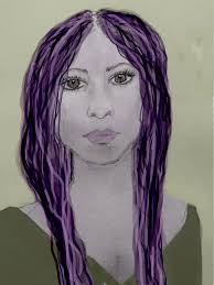 Practicing faces….original sketch and the others I've messed about with in  my art app,trying different colours xxx