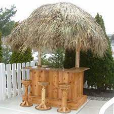 Tiki Bar Backyard Bar 4 X 6 Red Cedar Tiki Bar Tiki Bars Backyard Backyard Bar Tiki Bar