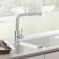 villeroy boch steel shower kuchenarmatur mit ausziehbarem auslauf edelstahl geburstet 969701lc kuchenarmatur kuchenarmatur mit brause villeroy