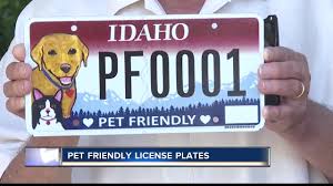 pet friendly license plates now available in idaho pet friendly license plates now