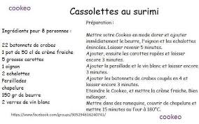 Cassolettes Au Surimi Ideal En Entree Trop Copieux Pour Un Plat Principal J Ai Teste Cookeo Recette Batonnet De Crabe Surimi