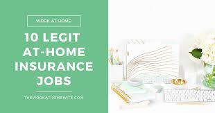 10 Reputable Companies Offering Work At Home Insurance Jobs