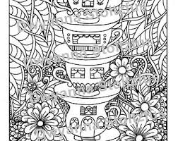 Page teacup illustrations & vectors. Teacup Coloring Etsy