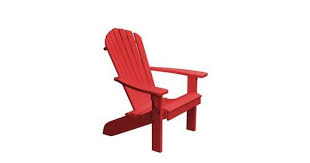 Bristol Red Recycled Poly Plastic Adirondack Fanback Chair 880 Rd Plastic Adirondack Patio Chairs