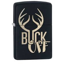 This slim ® black matte lighter with red border is easy to fit right in your pocket, bag, or purse. Zippo Buck Off Black Matte Finish Windproof Lighter Shop4de Com