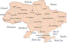 Ukraine is a large country in eastern europe, and the second largest country in europe. Ukrainian Map Road Map Of Ukraine Ukrain Kyiv Kiev Lviv Lvov Odesa Odessa Kharkiv Kharkov Donetsk Dnepropetrovsk Dniepropetrovsk Luhansk Lugansk Travel To Ukraine Ukrainian Translation Software Flowers And Gifts To Ukraine