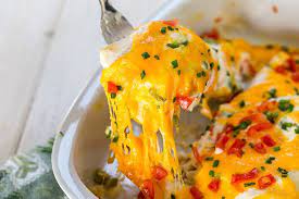 Chicken Enchiladas With Green Chile Sauce Recipe Dinner Under 300 Calories Recipes 300 Calorie Meals