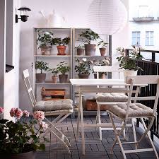 8 Stylish Balcony Updates That Start At Ikea Ikea Outdoor Furniture Balcony Decor Balcony Furniture