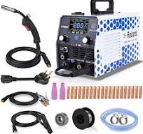 Amazon.com: Reboot Soldador MIG de 200 amperios 120 V 240 V 5 en 1 máquina  de soldar, multiproceso para soldadura MIG de núcleo de flujo sin gas, ...