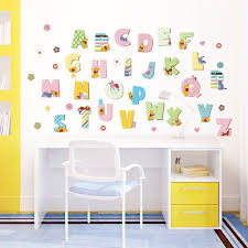Free large alphabet letter wall stencils for decorating and crafts. 26 A Z Alphabet Letters Winnie The Pooh Wall Stickers Decals Kids Nursery Decor Walmart Canada