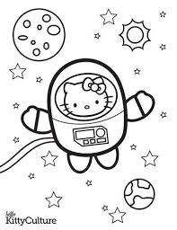 Outer Space Coloring Pages Hello Kitty Products Hello Kitty Fan Site Hello Kitty Culture Space Coloring Pages Space Coloring Sheet Coloring Sheets
