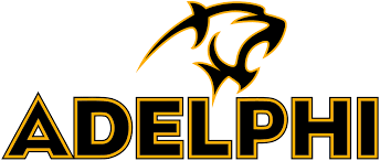 A logo is a symbol, mark, or other visual element that a company uses in place of or in conjunction with its business title. Adelphi Panthers Wikipedia