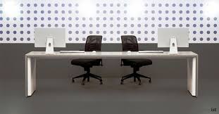 Long Grey Desk To Seat 2 Or 3 People Spaceist London White Desk Office Furniture Reception Desk Grey Desk