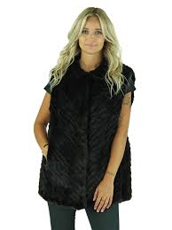 The latest fashion trends have shown us that fur gilets / vests have been favored by many of the top designers this season. Black Knitted Mink Fur Vest Women S Fur Vest Medium Day Furs