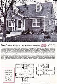 The Concord Kit House Floor Plan Made By The Aladdin Company In Bay City Michigan In 1940 Vintage Small House Plans Vintage House Vintage House Plans