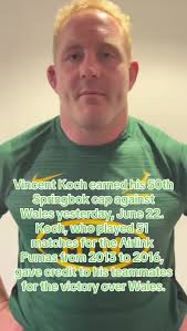 Vincent Koch's 50th Springbok Cap & Team's Victory over Wales
