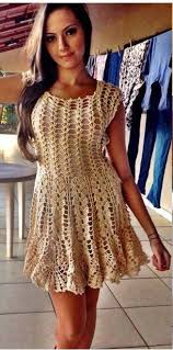 Dress In Charts Crochet Handmade Summer Dress Women Fashion Outfit Clothing Sty Fashion Tig Isi Elbiseler Elbise Modelleri Elbise