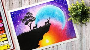 Drawing A Beautiful Colorful Sky Scenery With Oil Pastel For Step By Step Youtube Coloring is a very useful hobby for kids. drawing a beautiful colorful sky scenery with oil pastel for step by step