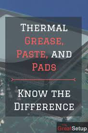 Thermal Grease Paste And Pads Know The Difference Thermal Grease Virtual Reality Videos Thermal