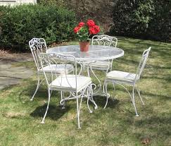 Vintage Wrought Iron Patio Set By Lyon Shaw Woodard Era C1950 Table 4 Chairs Shipping Is Not Inclu Wrought Iron Patio Set Patio Set Outdoor Furniture Sets