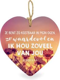 Ik Hou Van Jou Decoratie Hartje 15 X 1 X 15 Cm In 2020 Ik Hou Van Jou Decoratie Christelijke Spreuken