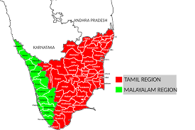 Kerala flood map india floods mapped where is it flooded. File Kerala And Tamil Nadu Combined District Map Svg Wikimedia Commons