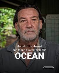 The @edgesofearth_ team met Derek Ball, the ranger who safeguards some of  Australia's last wild ocean frontiers. From Christmas Island's fossilized  coral terraces, carved by volcanic past, to the living pulse of