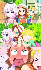 Kanna x Saikawa x Chloe | Anime, Miss kobayashi's dragon maid, Kobayashi  san chi no maid dragon