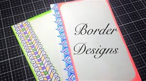 Get as far as you want. 2 In 1 Simple Border Design For Project Paper Design Assignment Design Youtube