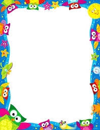 4 marco selfie primera comunión niño. Bordes Decorativos De Hojas De Buhos Para Imprimir Borders For Paper Free Clip Art Happy Birthday Owl