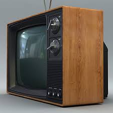 Retro Style 80 Television Set 3d Model Television Set Vintage Television Vintage Tv