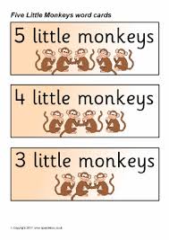 Alligator quiet as can be and snapped no more monkeys swinging in the tree! Five Little Monkeys In A Flying Saucer Nursery Rhyme Teaching Resources Sparklebox