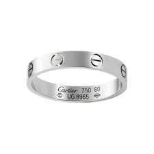 Cartier Men S Love Wedding Band White Gold Cartier Wedding Rings Cartier Love Ring Cartier Love Wedding Band