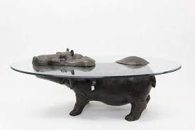 Info@watertables.net or phone +44 (0) 208876 6190. Lot 1975 Contemporary Bronze Hippo Coffee Table By