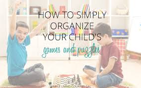 Learn how to do it yourself. How Organize Games And Puzzles The Easy Way Simple Living Country Gal