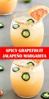 Fresh Spicy Grapefruit Jalapeno Margarita Your Family S Favorite Food And Drink Spicy Grapefruit Jalapeno Mar Spicy Drinks Fresh Drinks Spicy Margarita