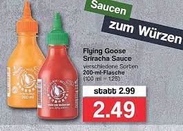 E415, preservative e202 see more. Flying Goose Sriracha Sauce Angebot Bei Famila Nord West
