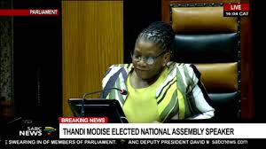 The deputy president of south africa is the deputy head of government of south africa.they are a member of the national assembly and the cabinet.the deputy president is constitutionally required to assist the president in the execution of the functions of government, and may be assigned any government portfolio by presidential proclamation. Thandi Modise Elected National Assembly Speaker Lechesa Tsenoli As Deputy Youtube