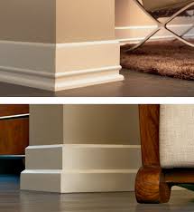 Tile Skirting Vs Wood Baseboard Molding Nomadic Decorator Baseboard Styles Wood Baseboard Modern Baseboards