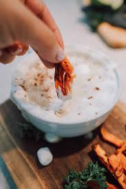 A vegan cheese sauce over sweet potato fries that, itself, is packed with sweet potatoes! The Best Marshmallow Sauce Ever The Tasty Travelers