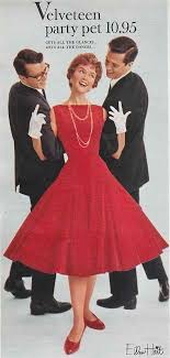 Velveteen Party Dress 1958 When I Was Little I Always Wanted To Wear The Gloves Especially The Elbow Length On Fashion Vintage Dresses 50s Fifties Fashion