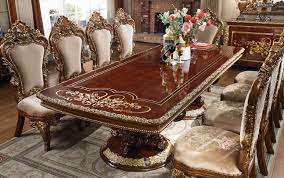 19th century antique set of four victorian inlaid walnut dining chairs. Hd 1803 Homey Design Long Dining Table Victorian Style Burl Metallic Antique Gold