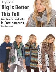 This clear skies super scarf pattern is proof that even simple scarf knitting patterns can be totally beautiful. The Super Scarf Bulky Yarn Knitting And You Interweave