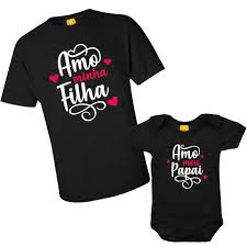 Camisa Dia Dos Pais Pai E Filho Kit Camiseta Amo Meu Papai Menina Preto No Elo7 Mimmos Kids F885bd Camiseta Dia Dos Pais Camisetas Pai E Filho Camisas Personalizadas