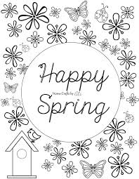 If you're looking for free printable coloring pages and coloring books, then you've come to the right place!our huge coloring sheets archive currently comprises 48732 images in 785 categories. Happy Spring Printable Coloring Page Home Crafts By Ali
