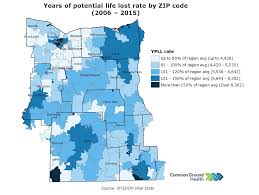 Years Of Potential Life Lost Rate By Zip Code