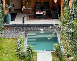 Plunge Pool Of Mini Zwembad Compleet Met Apparatuur Tuin Waterpartijen Tuin Bad Tuin Zwembad